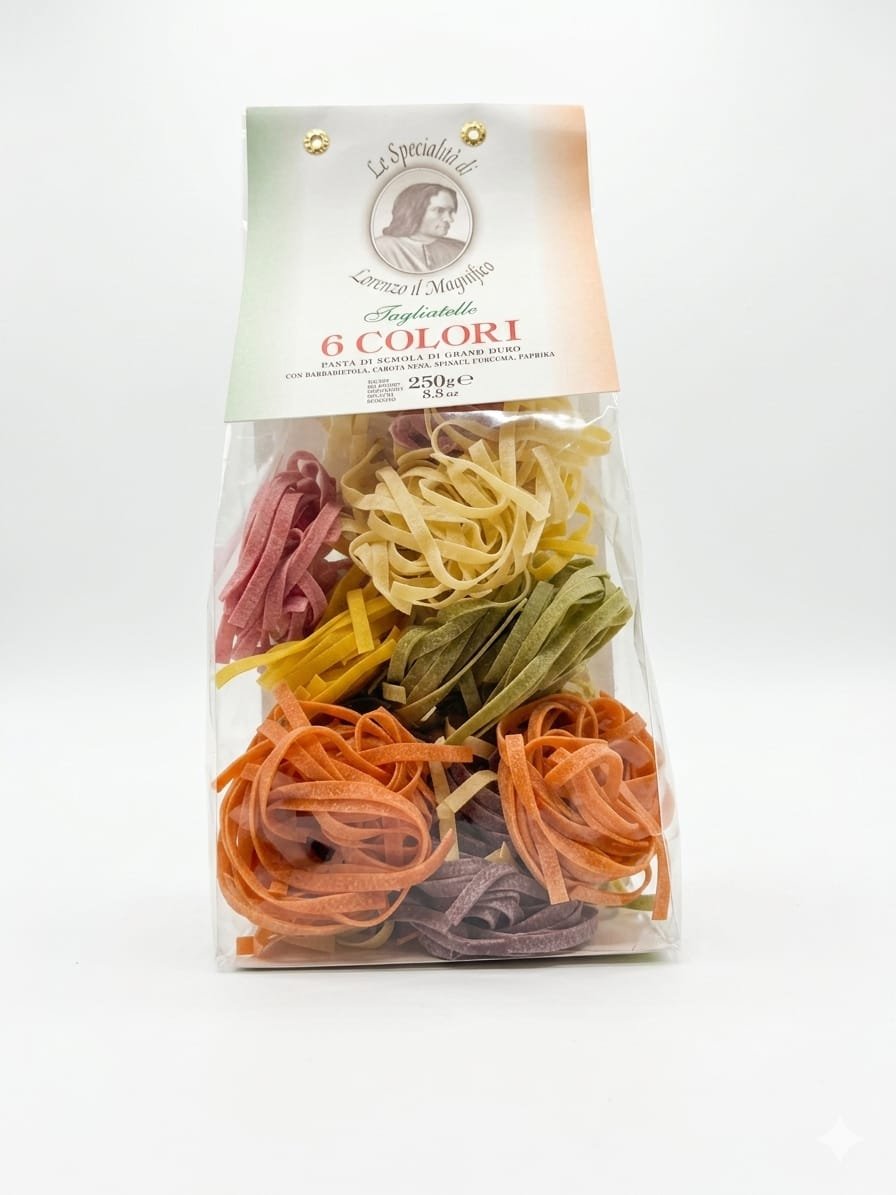 Tagliatelle 6 colori Lorenzo il Magnifico Antico Pastificio Morelli