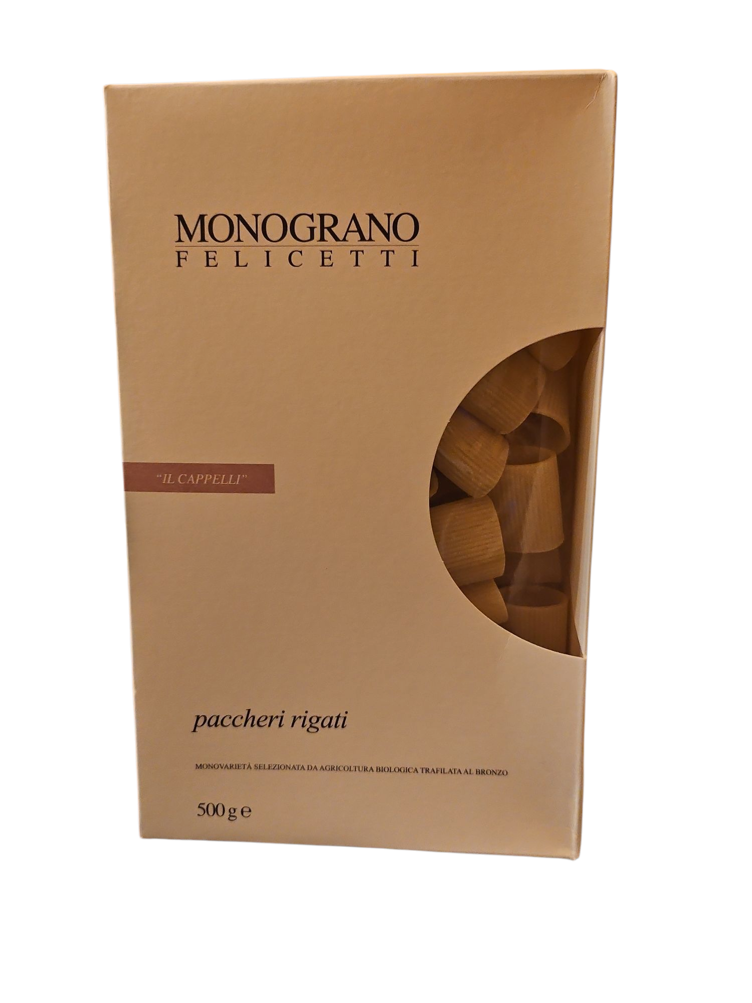 Pasta Monograno Felicetti Paccheri Rigati